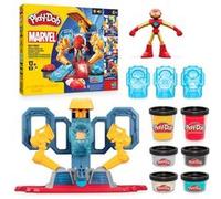 Play-Doh Marvel Iron Man, Coffret Fabrique d'Armures avec Lumières et Sons, Loisir Créatif, Jouet pour Enfants Dès 4 Ans, Jeux de Rôle Super-Héros