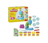 Play-Doh Mon petit microscope, pâte a modeler, 9 accessoires et 5 couleurs, des 3 ans