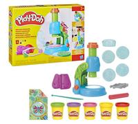 Play-Doh Mon petit microscope, pâte a modeler, 9 accessoires et 5 couleurs, des 3 ans