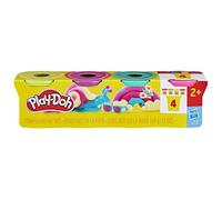 Play-Doh – Pâte à modeler – Pack 4 pots, couleurs vives, souple – 4 x 85 g