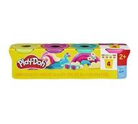 Play-Doh – Pâte à modeler – Pack 4 pots, couleurs vives, souple – 4 x 85 g