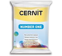 Cernit Pâte à modeler à cuire Number One - Jaune - Bloc 56 g