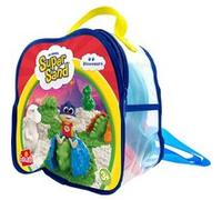 Pâte à modeler pour enfant Goliath Super sand backpack dinosaurs Multicolore G