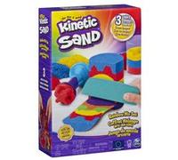 Pâte à modeler pour enfant Kinetic Sand Coffret Arc-en-ciel 390 g et 6 accessoires Modèle aléatoire Multicolore G
