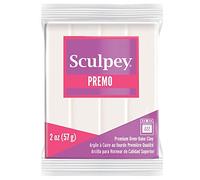 Pâte Sculpey Accent - White translucent (blanc translucide) Blanc