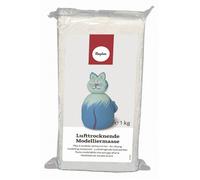 Pâte à modeler séchant à l'air, 1kg, blanc