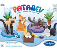 Sentosphère - Patarev - Blister de 5 Pots - Les Chats - Pâte à Modeler - pour créations artistiques - Décoration - pour Enfants dès 6 Ans - Assemblé en France - 8599