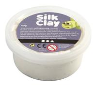 Pâte à modeler - SILK CLAY - Auto-durcissante - 40g Blanc