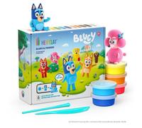 Pâte à modeler - TOMY - Hey Clay - 15 pots Bluey - Auto-durcissante - Sèche à l'air
