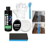 Pâte à polir en résine époxy, kit de grattage de peinture de voiture, pâte de polissage, kit de polissage pour la maison, art, joints, décoration pour surfaces brillantes