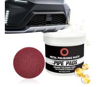 Pâte À Polir Métaux,Enlève-Rayures Par Polissage,Disques De Polissage Pour Chrome Et Acier Inoxydable | Pour Oxydation Décoloration Aluminium Chrome Tuyaux Cheminées Échappements Roues