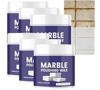 Pâte à polir pour marbre, cire professionnelle pour comptoirs, sols et carrelages en granit, quartz et pierre. Ravive l'éclat et élimine le ternissement. Protection longue durée imperméable. (6pcs)