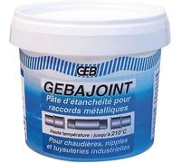GEB Pâte d’étanchéité durcissante pour raccords filetés en chauffage Beige 500 g