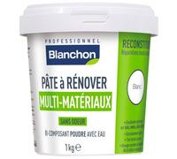 Pâte à rénover - multi-matériaux - poudre bi-composant à eau 1kg BLANCHON