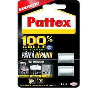 Pâte à réparer - Pâte epoxy bi-composante - Multi-matériaux - Ultra résistant - 2 x 5 g