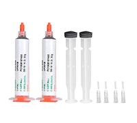 Pâte à souder en seringue de 50g, 2 pièces, Sn42 Bi58, crème à souder pour la réparation électronique des PCB SMD, Joints de soudure brillants