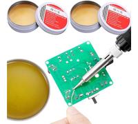 Pâte à Souder,Pâte à Souder à L'étain,Flux Pâte à Braser,Outil de Réparation de Soudage Mécanicien,Prcatical Accessoires Soudure,Nettoyage Outil Réparation Soudage,pour Soudure Électrique Sans