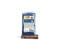 Pâte à sucre bleu foncé 250 g + stylo chocolat