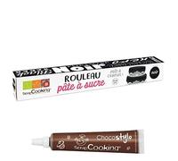 Pâte à sucre en rouleau prête à dérouler Ø 36 cm noir + 1 Stylo chocolat