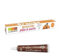 Pâte à sucre en rouleau prête à dérouler Ø 36 cm orange + 1 Stylo chocolat