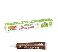 Pâte à sucre en rouleau prête à dérouler Ø 36 cm vert + 1 Stylo chocolat