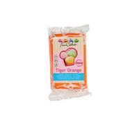 pâte à sucre funcakes 250g orange tigre - f20250