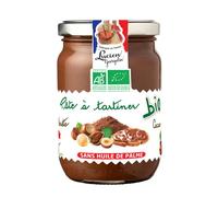 Pate à tartiner aux noisettes du Lot et Garonne et cacao BIO Lucien Georgelin le bocal de 280g