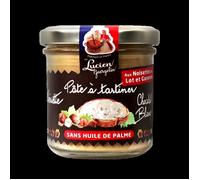 Pate a tartiner aux noisettes du Lot et Garonne et chocolat blanc Lucien Georgelin le bocal de 150g