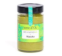 Pâte à tartiner bio saveur thé vert matcha 215 g terre d'Oc