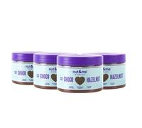 Pâte à tartiner chocolat noisette 1 kg nut&me| 100% Naturelle | Sans sucre | Confiserie | Sans additifs | Vegan | Pack 4 x 250 gr
