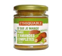 Pate a tartiner Ethiquable modele puree d'amandes completes bio - 170 g