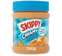 Pâte à tartiner onctueuse pour des petits-déjeuners gourmands - SKIPPY Beurre de Cacahuètes Crémeux, 340g - Lot de 3