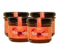 Pâte à tartiner végétale type sobrasada au cava 400g nut&me | Végétarien | Riche en fibres | Sans OGM | Sans sucres ajoutés | Sans conservateurs | 4 x 100g