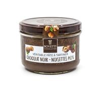Pâte à tartiner véritable Chocolat Noir et Noisettes, sans huile de palme et sans gluten