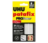Pâte adhésive Uhu Patafix Pro Power repositionnable - Etui de 21 pastilles