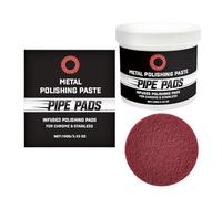 Pâte Anti-Rayures pour Métal | Solution anti-décoloration avec tampon | Crème Nettoyante pour Rayures sur Métal Auto,pour Échappements, Jantes, Laiton, Chrome, Mécaniciens et