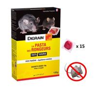 Pâte appat raticide souricide spécial intérieur