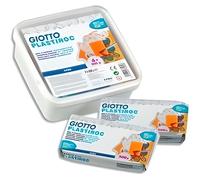 Giotto Pâte autodurcissante Plastiroc blanc 4 x 500 g Pour enfants dès 3 ans