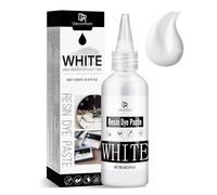 Pâte Colorant Résine époxy Blanc - 100ml Pâte Pigment Résine Epoxy UV pour la Coloration de Résine, Vagues Océaniques, Cellules, Laçage - Epoxy Resin Pigment Paste pour Peinture, Dessous de Verre