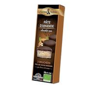 PÂTE D'AMANDE ENROBÉE DE CHOCOLAT NOIR - 3X15G, SAVEURS & NATURE, UNITÉ