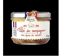 Paté de campagne aux épices du monde Lucien Georgelin le bocal de 220g
