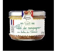 Paté de campagne aux herbes de Provence Lucien Georgelin le bocal de 220g
