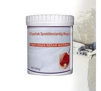 Pâte de fibres anti-fissures haute résistance pour murs, 500 g, pâte de réparation murale avec grattoir pour reboucher les trous (1PCS)
