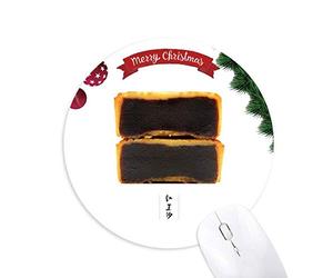 pâte de haricots rouges des gâteaux de lune festival tapis de souris en caoutchouc de sapin de noël