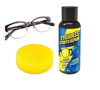 Pâte de nettoyage et de réparation pour lunettes de soleil - Kit de polissage anti-rayures multi-usages pour verres de lunettes, miroirs de montre, écrans de téléphone et de tablette