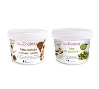 Pâte de pistache 200 g + noisette et amande 200 g Scrapcooking