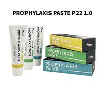 Pâte de polissage dentaire 40g/PK P22 - Pâte de prophylaxie à grain fin et régulier, 3 saveurs (menthe poivrée, citron, inodore) Regular Fluoride