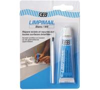 Pâte de réparation émail - GEB - 956831 - 20 ml - Résistant à la chaleur - Aspect brillant