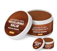 Pâte de réparation pour cuir - Baume recolorant pour cuir (50 g) (Brown,2Pcs)