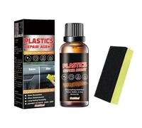 Pâte de restauration pour intérieur de voiture en plastique et cuir avec éponge, formule anti-corrosion et résistante à l'usure pour voitures, camions, motos et plus encore